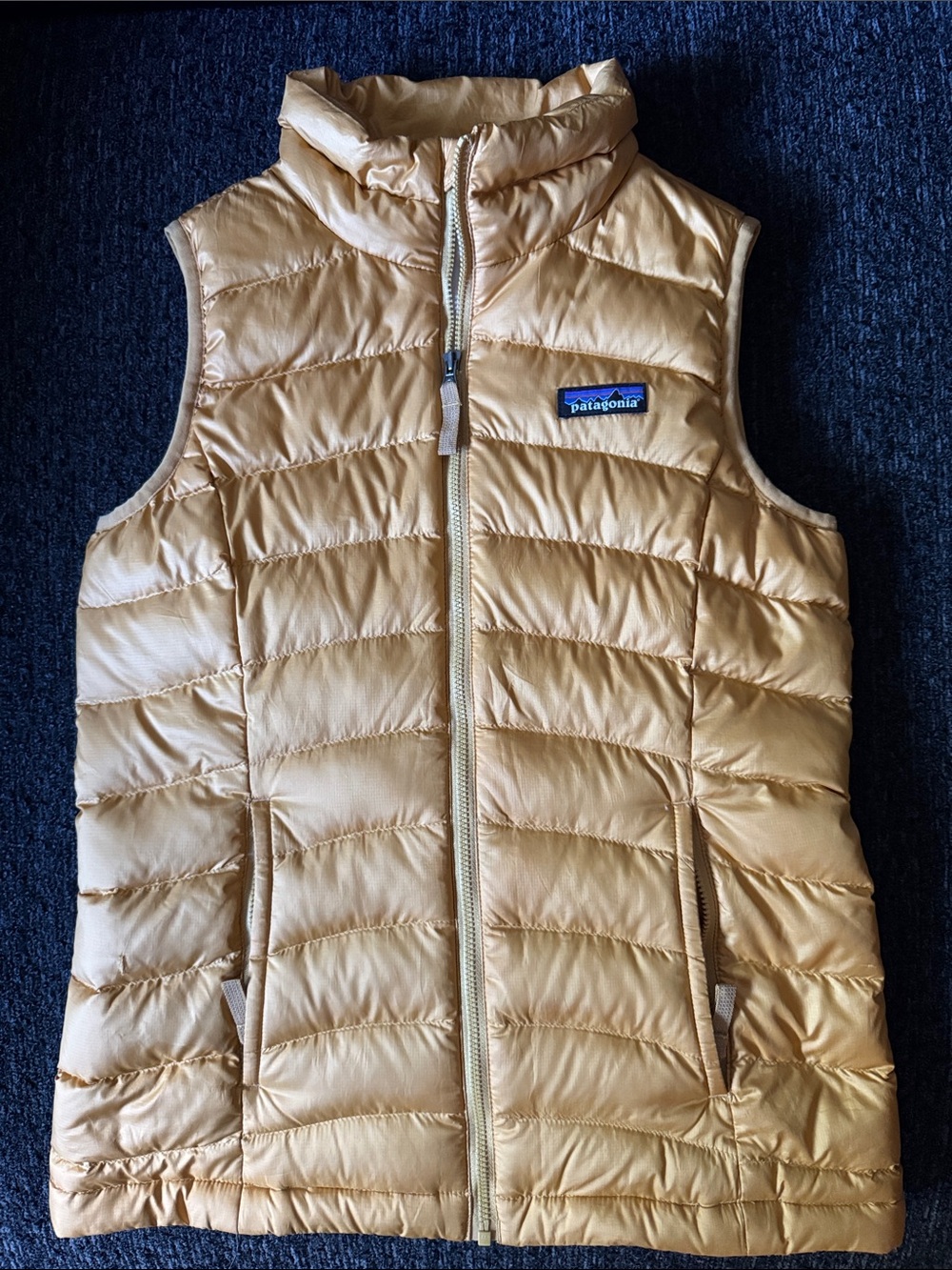 Patagonia Gold Quilted Down Vest